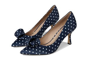 �R�[���n�[�� ���f�B�[�X �V���[�Y �q�[�� Cole Haan Florette Pumps Navy/White Polka Dot Printextile �z���C�g