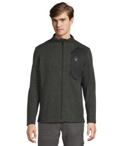�X�p�C�_�[ �����Y �g�b�v�X �V���c �W���P�b�g Spyder Bandit Jacket Limestone/Black Melange �u���b�N