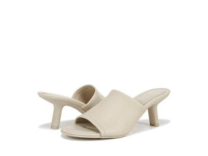 ���B���X ���f�B�[�X �V���[�Y �q�[�� Vince Joan Open Toe Heeled Mules Moonlight White Leather �z���C�g