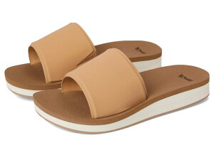 �T�k�[�N ���f�B�[�X �V���[�Y �T���_�� Sanuk Highland Slide Tan �^��