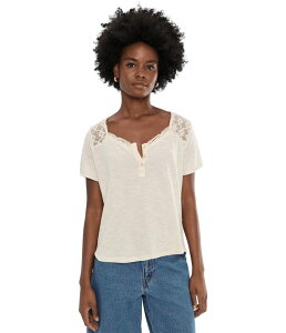 �t���[�s�[�v�� ���f�B�[�X �g�b�v�X �V���c Free People We The Free Heirloom Henley Tea