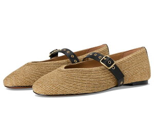 ���C�h�E�F�� ���f�B�[�X �V���[�Y �T���_�� Madewell The Remy Mary Jane Flat in Straw Natural Multi �}���`�J���[