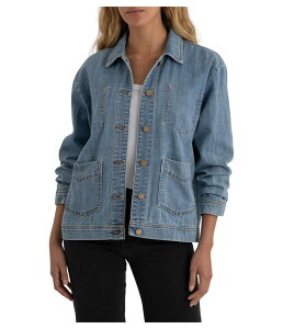 �J�b�g�t�����U�N���X ���f�B�[�X �A�E�^�[ �R�[�g �W���P�b�g KUT from the Kloth Loretta-Long Sleeve Button Front Jacket Quickly