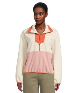 �R�����r�A ���f�B�[�X �A�E�^�[ �R�[�g �t���[�X Columbia Sequoia Grove 1/2 Zip Fleece Chalk/Eraser Pink/Tuscan �`���[�N