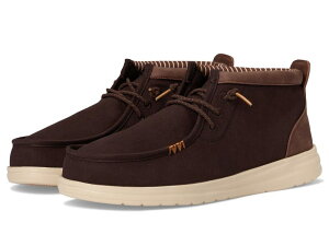 �w�C�f���[�h �����Y �V���[�Y �X���b�|���E���[�t�@�[ Hey Dude Wally Mid Gripr Vin Classic Mole Brown/Downtown Brown �u���E��