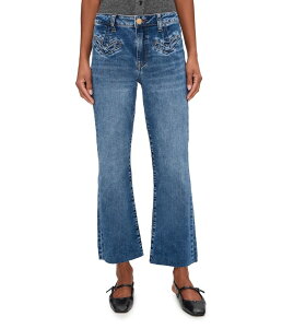�J�b�g�t�����U�N���X ���f�B�[�X �{�g���X �f�j���p���c �A���N�� KUT from the Kloth Kelsey High-Rise Ankle Flare Fake Welt Frt Pockets in Excitement