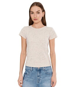 �j�b�N�v���X�]�[�C ���f�B�[�X �g�b�v�X �V���c �N���[�l�b�N NIC+ZOE Speckled Crew Neck Tee Creamulti �N���[��