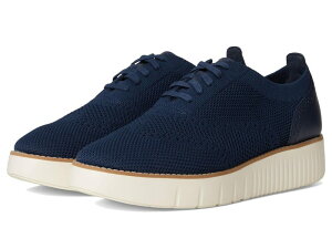 �R�[���n�[�� ���f�B�[�X �V���[�Y �I�b�N�X�t�H�[�h �v���b�g�t�H�[�� Cole Haan Grand City Platform Stitchlite Oxfords Navy Knit/Ivory �A�C�{���[