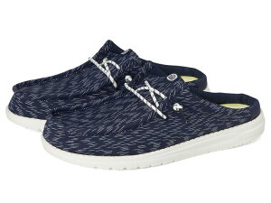�w�C�f���[�h �����Y �V���[�Y �X���b�|���E���[�t�@�[ �W���[�W�[ Hey Dude Wally Slip Jersey Jacquard Navy Blazer/White �z���C�g