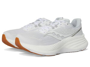 �T�b�J�j�[ �����Y �V���[�Y �X�j�[�J�[ Saucony Hurricane 24 White/Silver �z���C�g