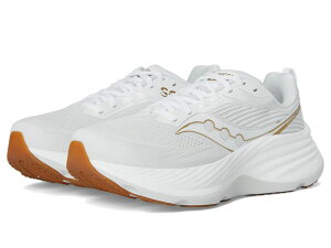 �T�b�J�j�[ ���f�B�[�X �V���[�Y �X�j�[�J�[ Saucony Hurricane 24 White/Gold �z���C�g