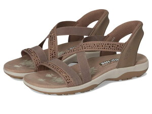 �X�P�b�`���[�Y ���f�B�[�X �V���[�Y �T���_�� SKECHERS Reggae Slim - Summer Sparkle Mocha ���J