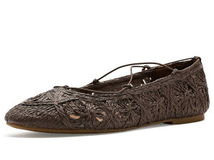 ���b�L�[�u�����h ���f�B�[�X �V���[�Y �T���_�� Lucky Brand Tennyr Crochet Ballet Flats Cappuccino