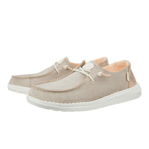 �w�C�f���[�h ���f�B�[�X �V���[�Y �X���b�|���E���[�t�@�[ �g�[�� Hey Dude Wendy Metallic Sparkle Rose Gold �S�[���h