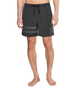 �n�[���[ �����Y ���� �n�[�t�p���c�E�V���[�c Hurley Phantom Eco Block Party Volley 17 Black �u���b�N