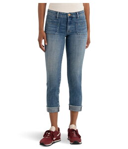 �J�b�g�t�����U�N���X ���f�B�[�X �{�g���X �f�j���p���c �X�g���[�g KUT from the Kloth Amy Crop Straight Leg- Roll Up Fray Front Patch Pockets Attractive