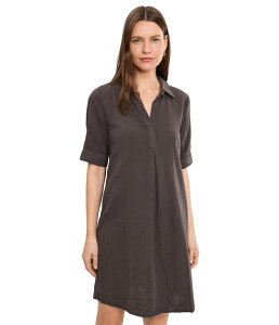 ���b�h�h�b�N ���f�B�[�X �g�b�v�X �����s�[�X �V���c Mod-o-doc Gauze 1/2 Sleeve Swing Shirtdress Washed Ebony