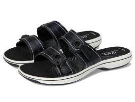 クラークス レディース シューズ サンダル Clarks Breeze Maye Black Synthetic ブラック