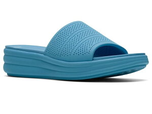 �N���[�N�X ���f�B�[�X �V���[�Y �T���_�� Clarks Driftwist Bright Blue Synthetic �u���[