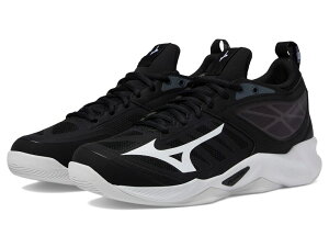 �~�Y�m ���f�B�[�X �V���[�Y �X�j�[�J�[ Mizuno Wave Dimension Black/White �z���C�g