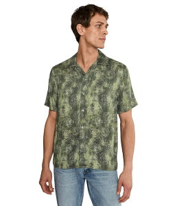 �W�����o���x�C�g�X �����Y �g�b�v�X �V���c John Varvatos Dan Camp Collar Shirt Light Olive �I���[�u