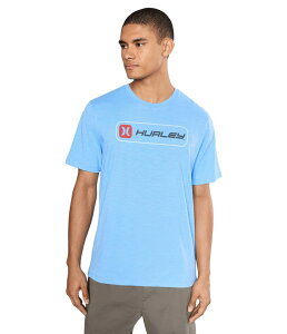�n�[���[ �����Y �g�b�v�X �V���c Hurley Inlined Slub Short Sleeve Blue �u���[
