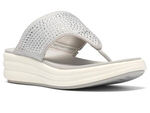 �N���[�N�X ���f�B�[�X �V���[�Y �T���_�� Clarks Drift Jaunt Silver Textile �V���o�[