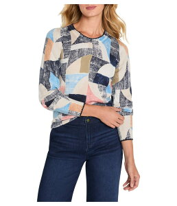 �j�b�N�v���X�]�[�C ���f�B�[�X �A�E�^�[ �j�b�g�E�Z�[�^�[ NIC+ZOE Set Sail Sweater Blue Multi �u���[