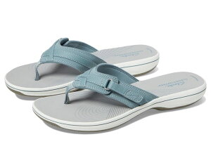 �N���[�N�X ���f�B�[�X �V���[�Y �T���_�� Clarks Breeze Sea Blue Grey Synthetic �O���[