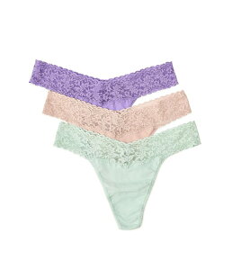 �n���L�[�p���L�[ ���f�B�[�X �A���_�[�E�F�A �p���c �R�b�g�� Hanky Panky Cotton Original Rise Thong Chai/Grape Juice Purple/Cucumber Green �O���[��