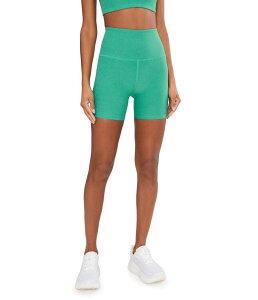 �r�����h���K ���f�B�[�X �{�g���X �n�[�t�p���c�E�V���[�c �V���[�g�p���c Beyond Yoga 5 Spacedye Keepace Shorts Bright Emerald Heather �w�U�[