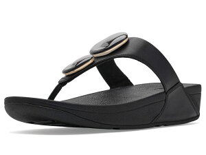 �t�B�b�g�t���b�v ���f�B�[�X �V���[�Y �q�[�� �T���_�� FitFlop Lulu Marbled-Stone Toe-Post Sandals Black �u���b�N
