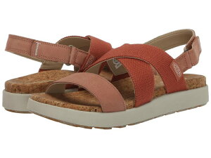 �L�[�� ���f�B�[�X �V���[�Y �T���_�� KEEN Elle Crisscross Baked Clay/Cork