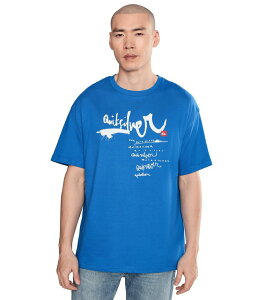 �N�C�b�N�V���o�[ �����Y �g�b�v�X �V���c Quik silver YG Impai red Screen Tee Nebulas Blue �u���[