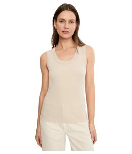 �j�b�N�v���X�]�[�C ���f�B�[�X �g�b�v�X �V���c �j�b�g NIC+ZOE Perfect Knit Rib Scoop Tank Macadamia