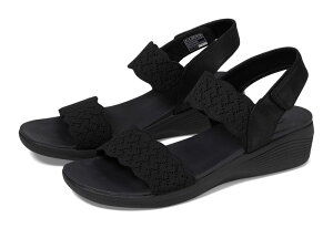 �X�P�b�`���[�Y ���f�B�[�X �V���[�Y �T���_�� SKECHERS Arya - On The Rise Black/Black �u���b�N