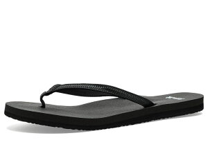 �T�k�[�N ���f�B�[�X �V���[�Y �T���_�� Sanuk Yoga Joy II Black Woven �u���b�N