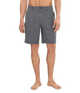 �N�C�b�N�V���o�[ �����Y �{�g���X �n�[�t�p���c�E�V���[�c �V���[�g�p���c Quik silver Union Heather Amphibian 20 Hybrid Shorts Black �u���b�N