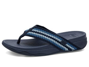 �t�B�b�g�t���b�v ���f�B�[�X �V���[�Y �q�[�� �T���_�� FitFlop Surfa Stripe-Webbing Toe-Post Sandals Cosmic Blue Mix �u���[