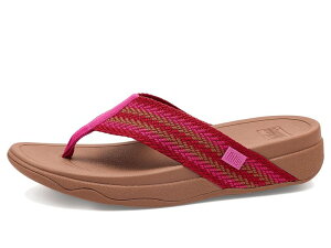 �t�B�b�g�t���b�v ���f�B�[�X �V���[�Y �q�[�� �T���_�� FitFlop Surfa Stripe-Webbing Toe-Post Sandals Fuchsia Rush Mix �t���[�V��