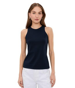 �j�b�N�v���X�]�[�C ���f�B�[�X �g�b�v�X �V���c �n�C�l�b�N NIC+ZOE High Neck Perfectank Dark Indigo �C���f�B�S