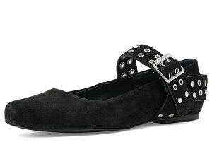 �t���[�s�[�v�� ���f�B�[�X �V���[�Y �T���_�� Free People Maggie Mary Jane Flats Black Suede �u���b�N