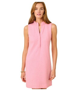 �����[�s�����b�c�@�[ ���f�B�[�X �g�b�v�X �����s�[�X Lilly Pulitzer Elsey Shift Conch Shell Pink Leafy Knit Pucker Jacquard �s���N