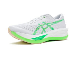 �A�V�b�N�X ���f�B�[�X �V���[�Y �X�j�[�J�[ ASICSonicblast White/Vital Green �z���C�g