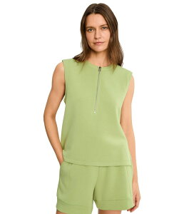 �o�[���C ���f�B�[�X �g�b�v�X �V���c Varley Simmons 1/2 Zip Tank Fern