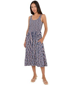 �j�b�N�v���X�]�[�C ���f�B�[�X �g�b�v�X �����s�[�X �v�` NIC+ZOE Petite NZT Reef Stripe Dani Dress Indigo Multi �C���f�B�S