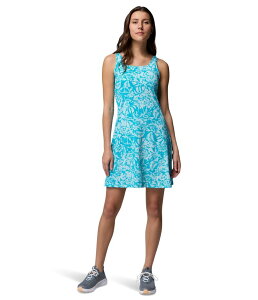 �R�����r�A ���f�B�[�X �g�b�v�X �����s�[�X Columbia Freezer III Dress Ocean Teal Vacay Blooms Tonal �e�B�[��