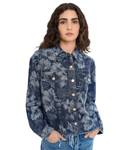 �����@�v�[�� ���T���[���X ���f�B�[�X �A�E�^�[ �R�[�g �f�j�� �W���P�b�g Liverpoolos Angeles Jacquardenim Jacket Lapis Grove �f�j��