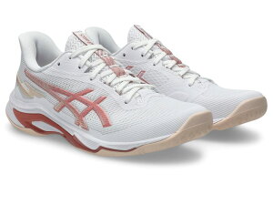 �A�V�b�N�X ���f�B�[�X �V���[�Y �X�j�[�J�[ ASICS Netburner Ballistic FF 4 White/Rose Rouge �z���C�g