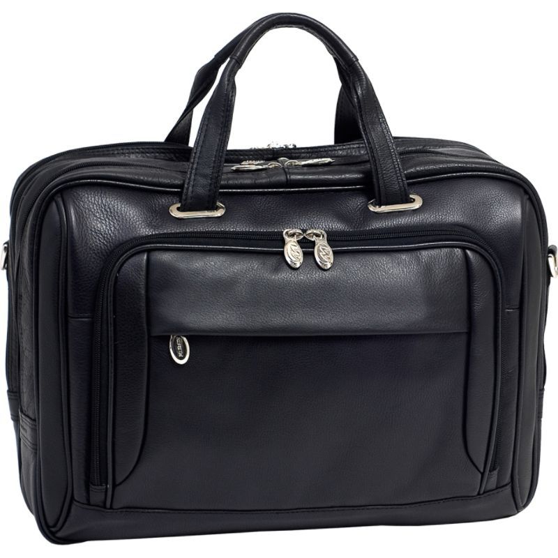 マックレイン メンズ Black Case Laptop 17 Leather Loop West バッグ スーツケース スーツケースカバー